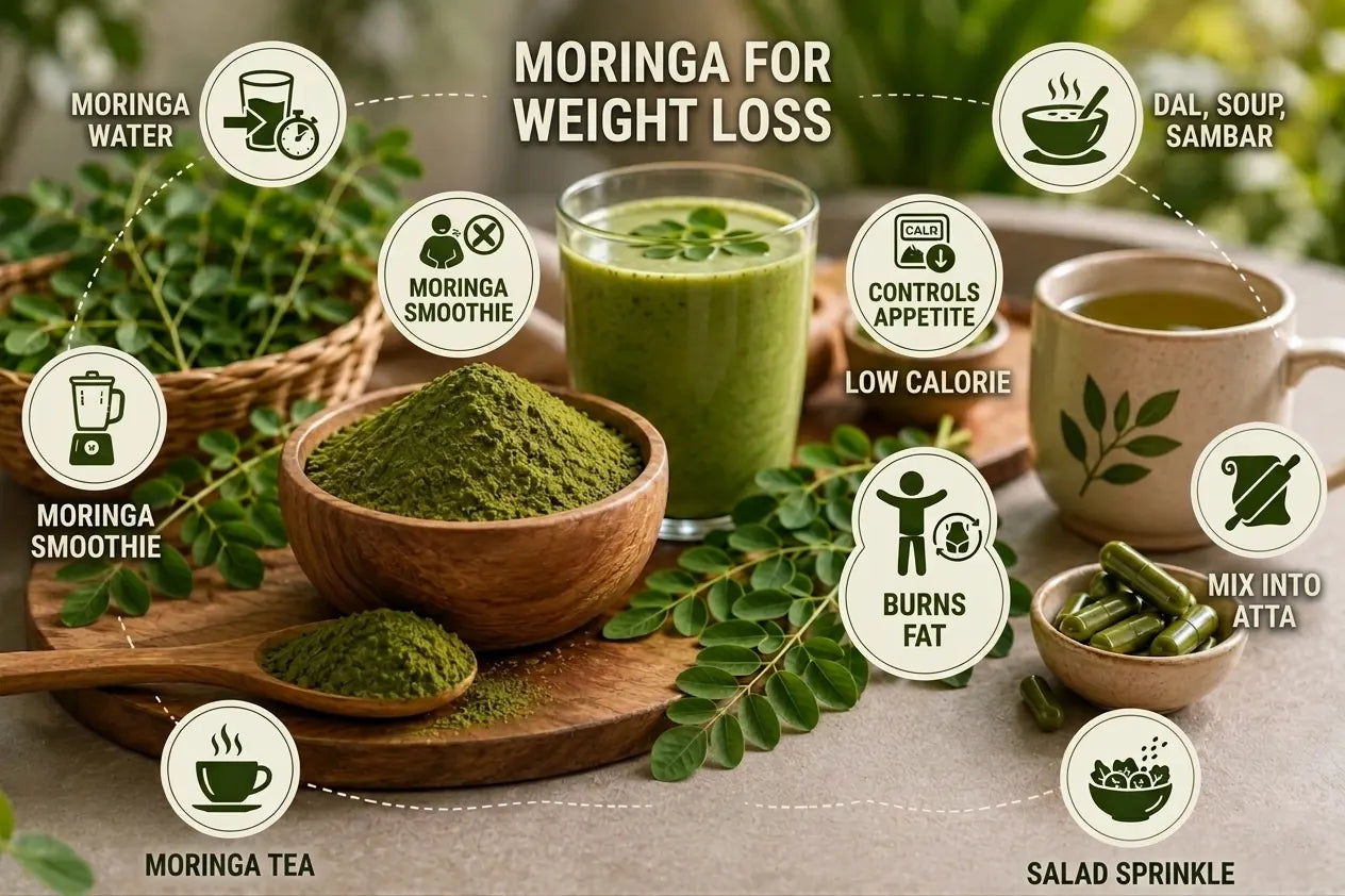 How to use moringa for flat tummy
