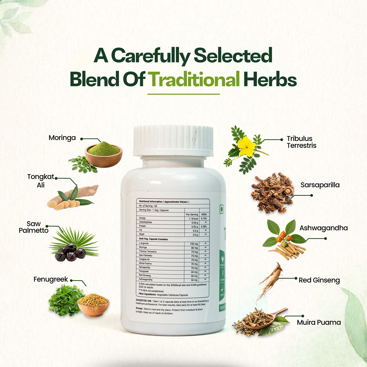 Testovra Moringa Capsule